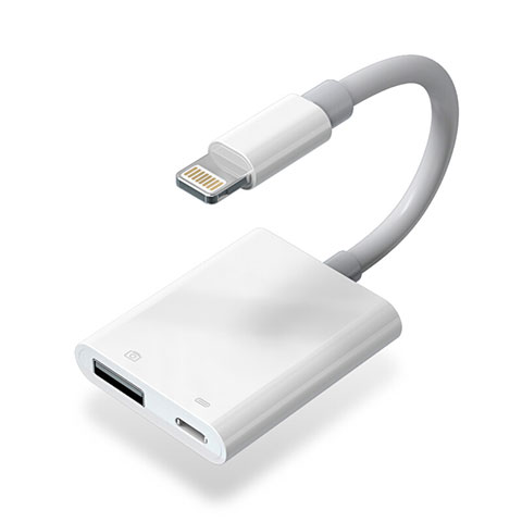 Kabel Lightning auf USB OTG H01 für Apple iPhone SE3 (2022) Weiß