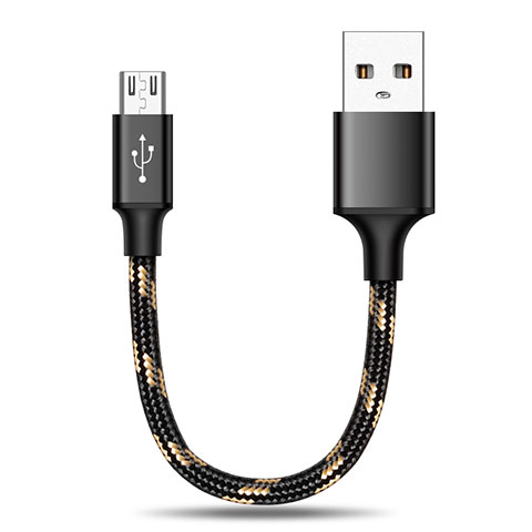 Kabel Micro USB Android Universal 25cm S02 Schwarz