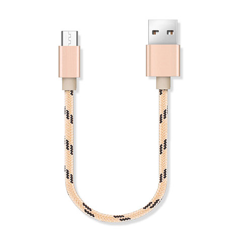 Kabel Micro USB Android Universal 25cm S05 Gold