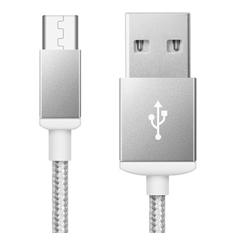 Kabel USB 2.0 Android Universal A02 Silber