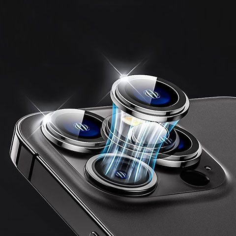 Kameraschutz Gehärtetes Glas Glasfolie Skins zum Aufkleben M01 Panzerglas für Apple iPhone 14 Pro Schwarz