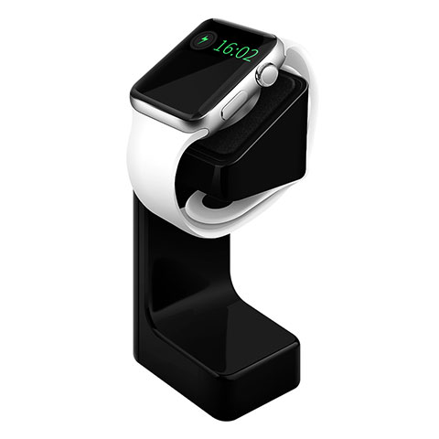 Ladegerät Dock Ladestation Ständer Halter Halterung C04 für Apple iWatch 2 42mm Schwarz