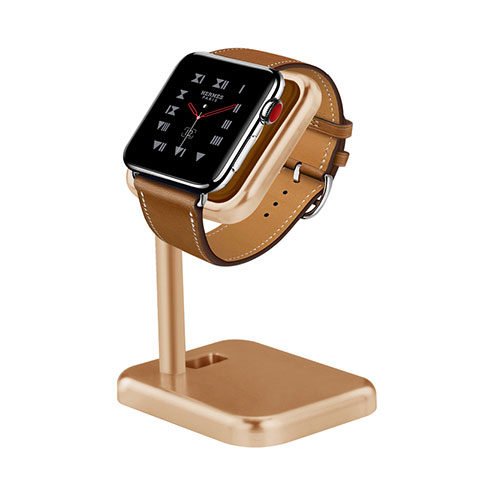 Ladegerät Dock Ladestation Ständer Halter Halterung für Apple iWatch 3 38mm Gold