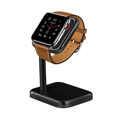 Ladegerät Dock Ladestation Ständer Halter Halterung für Apple iWatch 3 38mm Schwarz