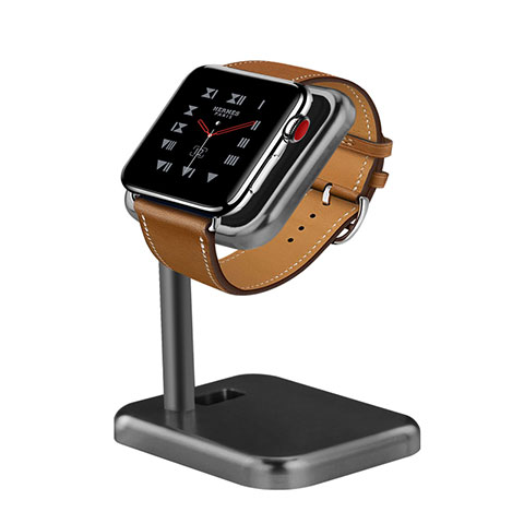 Ladegerät Dock Ladestation Ständer Halter Halterung für Apple iWatch 5 40mm Grau