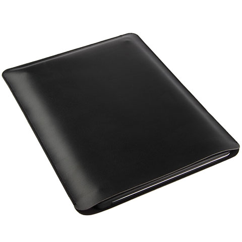 Leder Handy Tasche Sleeve Schutz Hülle für Apple iPad 3 Schwarz