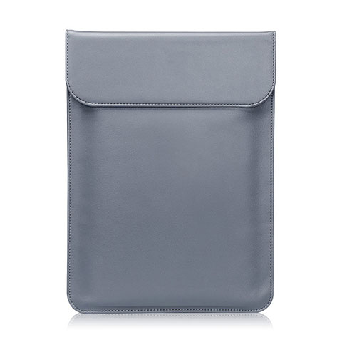 Leder Handy Tasche Sleeve Schutz Hülle L01 für Huawei Matebook 13 (2020) Grau