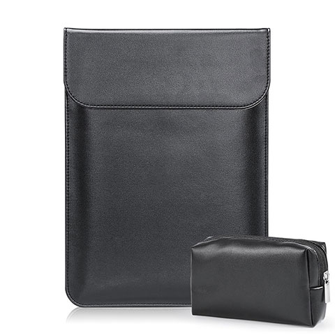 Leder Handy Tasche Sleeve Schutz Hülle L02 für Samsung Galaxy Book Flex 15.6 NP950QCG Schwarz