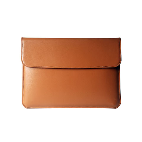 Leder Handy Tasche Sleeve Schutz Hülle L05 für Apple MacBook Pro 13 zoll (2020) Orange