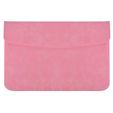 Leder Handy Tasche Sleeve Schutz Hülle L15 für Apple MacBook Pro 13 zoll (2020) Rosa