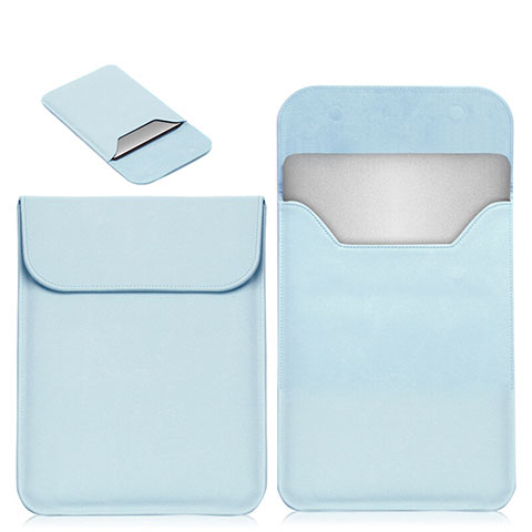 Leder Handy Tasche Sleeve Schutz Hülle L19 für Apple MacBook Pro 13 zoll Hellblau