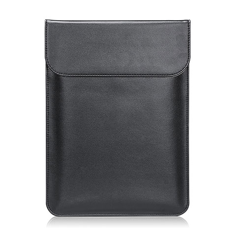 Leder Handy Tasche Sleeve Schutz Hülle L21 für Apple MacBook 12 zoll Schwarz