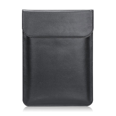 Leder Handy Tasche Sleeve Schutz Hülle L21 für Apple MacBook Air 11 zoll Schwarz