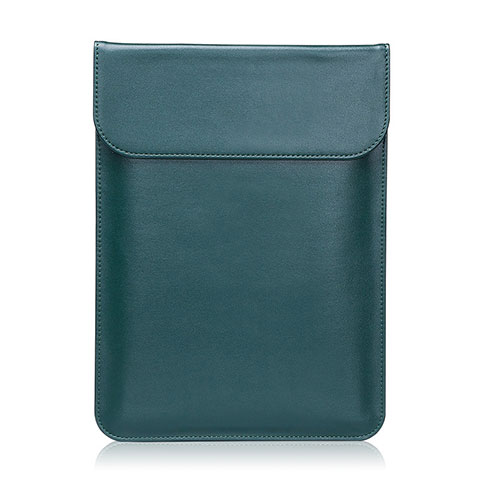 Leder Handy Tasche Sleeve Schutz Hülle L21 für Apple MacBook Pro 13 zoll (2020) Grün
