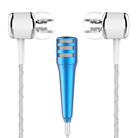 Mini-Stereo-Mikrofon Mic 3.5 mm Klinkenbuchse M01 Blau