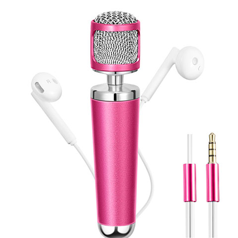 Mini-Stereo-Mikrofon Mic 3.5 mm Klinkenbuchse Rosa