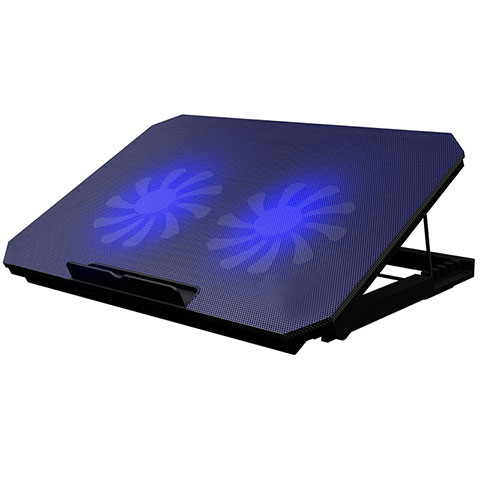 NoteBook Halter Halterung Kühler Cooler Kühlpad Lüfter Laptop Ständer 9 Zoll bis 16 Zoll Universal M19 für Samsung Galaxy Book Flex 13.3 NP930QCG Schwarz