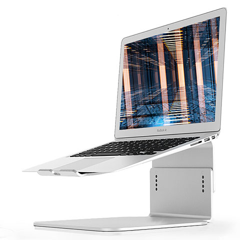 NoteBook Halter Halterung Laptop Ständer Universal S09 für Apple MacBook Air 13 zoll Silber