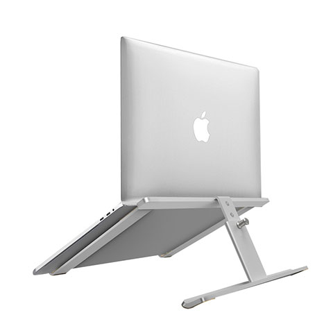 NoteBook Halter Halterung Laptop Ständer Universal T12 für Apple MacBook Air 11 zoll Silber