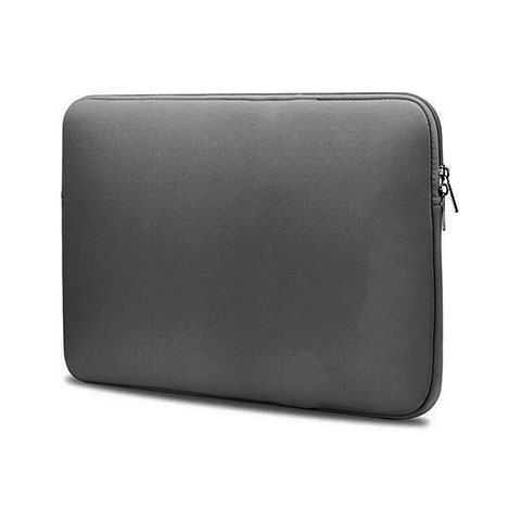 Samt Handy Tasche Schutz Hülle L04 für Huawei Honor MagicBook 14 Grau