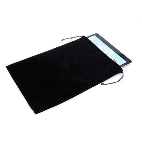 Samt Handy Tasche Sleeve Hülle für Apple iPad 2 Schwarz