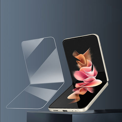 Schutzfolie Displayschutzfolie Panzerfolie Skins zum Aufkleben Full Coverage für Samsung Galaxy Z Flip3 5G Klar