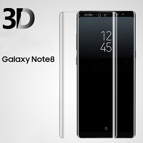 Schutzfolie Displayschutzfolie Panzerfolie Skins zum Aufkleben Gehärtetes Glas Glasfolie 3D für Samsung Galaxy Note 8 Duos N950F Klar
