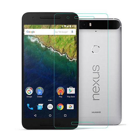 Schutzfolie Displayschutzfolie Panzerfolie Skins zum Aufkleben Gehärtetes Glas Glasfolie für Google Nexus 6P Klar