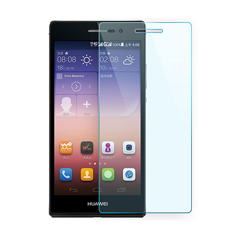 Schutzfolie Displayschutzfolie Panzerfolie Skins zum Aufkleben Gehärtetes Glas Glasfolie für Huawei P7 Dual SIM Klar