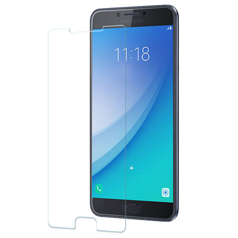 Schutzfolie Displayschutzfolie Panzerfolie Skins zum Aufkleben Gehärtetes Glas Glasfolie für Samsung Galaxy C7 Pro C7010 Klar