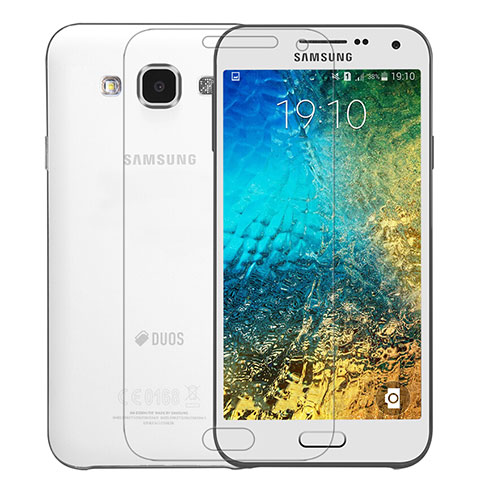 Schutzfolie Displayschutzfolie Panzerfolie Skins zum Aufkleben Gehärtetes Glas Glasfolie für Samsung Galaxy E5 SM-E500F E500H Klar
