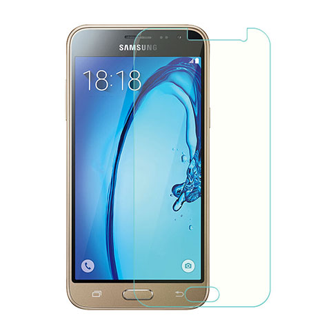Schutzfolie Displayschutzfolie Panzerfolie Skins zum Aufkleben Gehärtetes Glas Glasfolie für Samsung Galaxy J3 (2016) J320F J3109 Klar