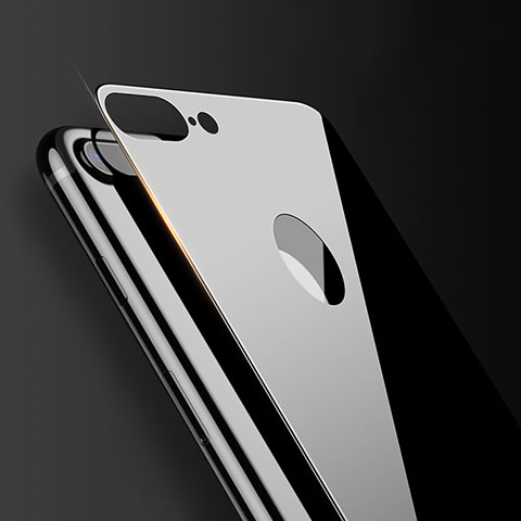 Schutzfolie Displayschutzfolie Panzerfolie Skins zum Aufkleben Gehärtetes Glas Glasfolie Rückseite B06 für Apple iPhone 7 Plus Schwarz