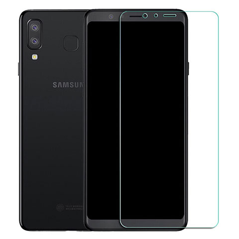 Schutzfolie Displayschutzfolie Panzerfolie Skins zum Aufkleben Gehärtetes Glas Glasfolie T02 für Samsung Galaxy A8 Star Klar