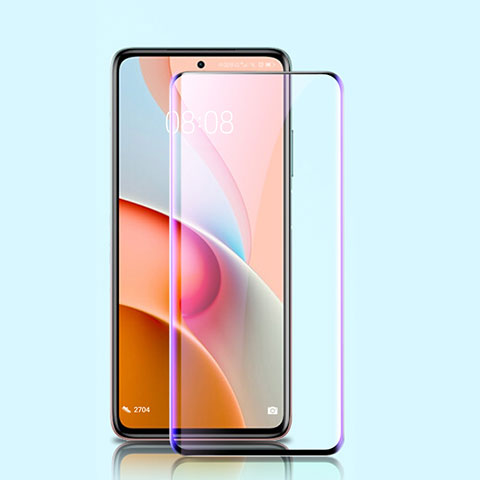 Schutzfolie Full Coverage Displayschutzfolie Panzerfolie Gehärtetes Glas Glasfolie Anti Blue Ray Skins zum Aufkleben Panzerglas für Xiaomi Mi 10T Lite 5G Schwarz