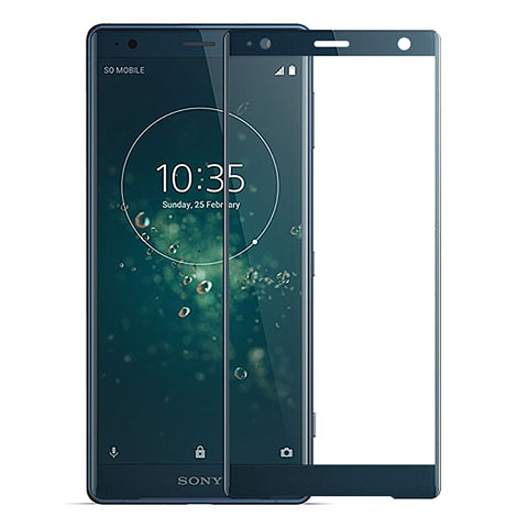 Schutzfolie Full Coverage Displayschutzfolie Panzerfolie Gehärtetes Glas Glasfolie Skins zum Aufkleben Panzerglas F04 für Sony Xperia XZ2 Grün