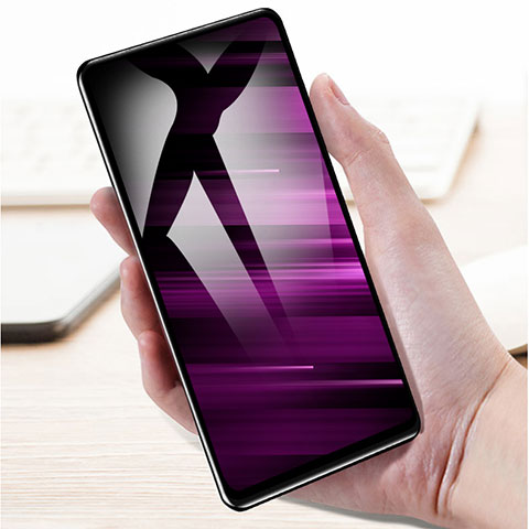 Schutzfolie Full Coverage Displayschutzfolie Panzerfolie Gehärtetes Glas Glasfolie Skins zum Aufkleben Panzerglas F05 für Oppo Reno8 Pro 5G Schwarz