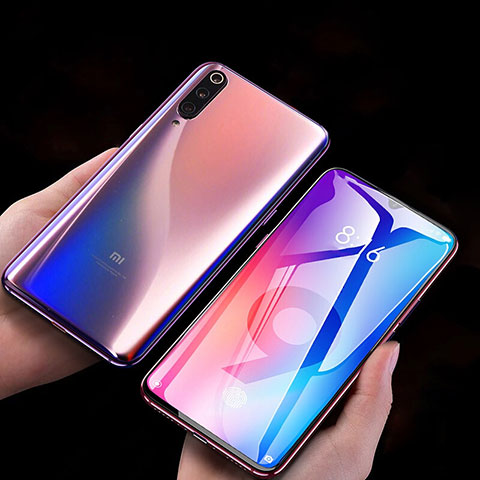 Schutzfolie Full Coverage Displayschutzfolie Panzerfolie Gehärtetes Glas Glasfolie Skins zum Aufkleben Panzerglas F06 für Xiaomi Mi 9 Lite Schwarz