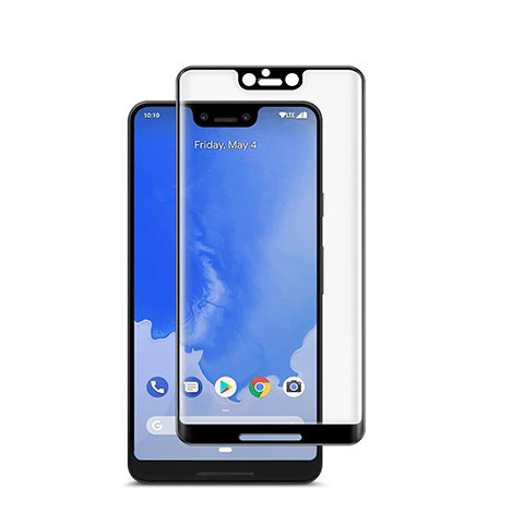 Schutzfolie Full Coverage Displayschutzfolie Panzerfolie Gehärtetes Glas Glasfolie Skins zum Aufkleben Panzerglas für Google Pixel 3 XL Schwarz