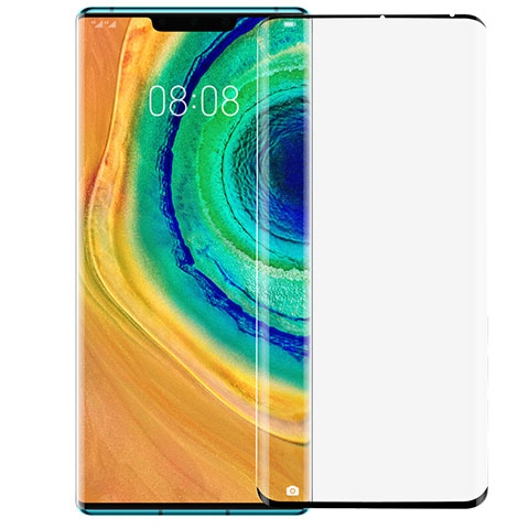 Schutzfolie Full Coverage Displayschutzfolie Panzerfolie Gehärtetes Glas Glasfolie Skins zum Aufkleben Panzerglas für Huawei Mate 30 Pro 5G Schwarz