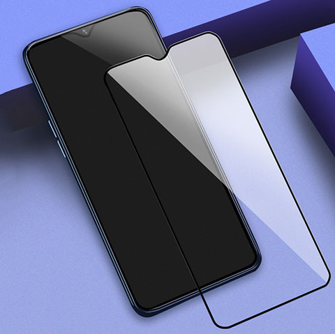 Schutzfolie Full Coverage Displayschutzfolie Panzerfolie Gehärtetes Glas Glasfolie Skins zum Aufkleben Panzerglas für Xiaomi Redmi 9C NFC Schwarz