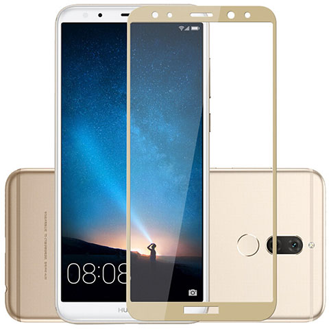 Schutzfolie Full Coverage Displayschutzfolie Panzerfolie Skins zum Aufkleben Gehärtetes Glas Glasfolie F02 für Huawei Rhone Gold