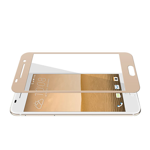 Schutzfolie Full Coverage Displayschutzfolie Panzerfolie Skins zum Aufkleben Gehärtetes Glas Glasfolie für HTC One A9 Gold