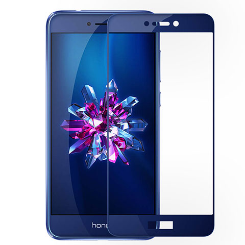 Schutzfolie Full Coverage Displayschutzfolie Panzerfolie Skins zum Aufkleben Gehärtetes Glas Glasfolie für Huawei Honor 8 Lite Blau