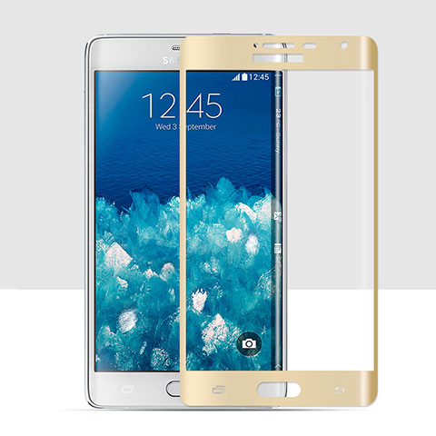 Schutzfolie Full Coverage Displayschutzfolie Panzerfolie Skins zum Aufkleben Gehärtetes Glas Glasfolie für Samsung Galaxy Note Edge SM-N915F Gold