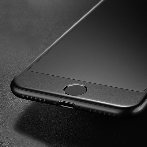 Schutzfolie Full Coverage Displayschutzfolie Panzerfolie Skins zum Aufkleben Gehärtetes Glas Glasfolie G01 für Apple iPhone 8 Schwarz