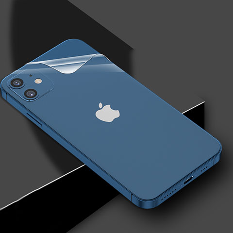 Schutzfolie Schutz Folie Rückseite Skins zum Aufkleben Panzerglas für Apple iPhone 12 Klar