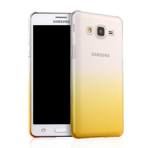 Schutzhülle Handytasche Durchsichtig Farbverlauf für Samsung Galaxy On5 G550FY Gelb