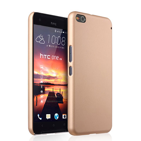 Schutzhülle Kunststoff Hülle Matt für HTC One X9 Gold