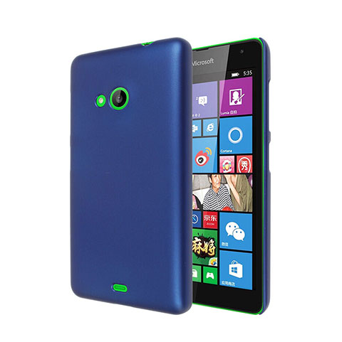 Schutzhülle Kunststoff Hülle Matt für Microsoft Lumia 535 Blau